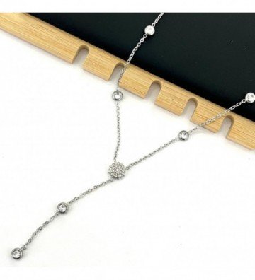 Collares acero plateado...