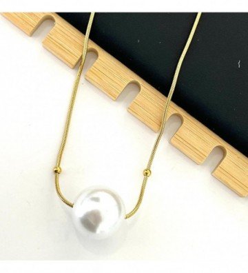 Collares acero dorado...