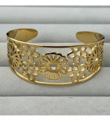Pulseras brazaletes acero...
