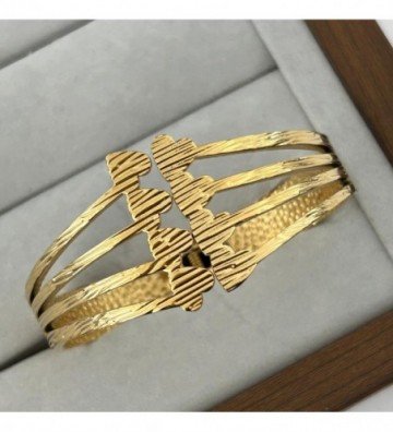 Pulseras brazaletes acero...