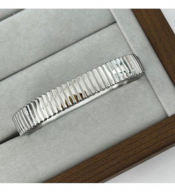 Pulseras brazaletes acero...