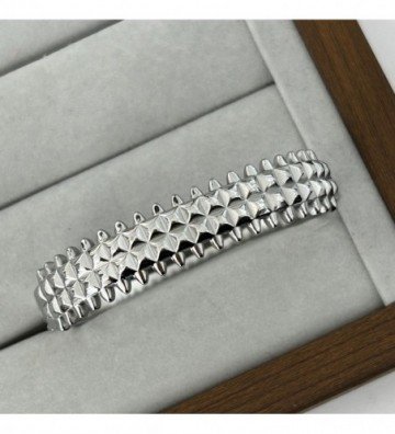 Pulseras brazaletes acero...