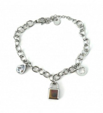 Pulseras brazaletes acero...