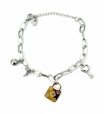 Pulseras brazaletes acero...