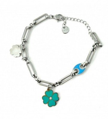 Pulseras brazaletes acero...