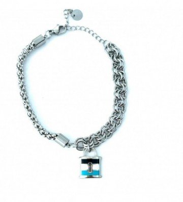 Pulseras brazaletes acero...