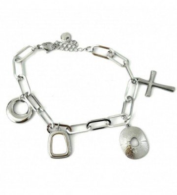 Pulseras brazaletes acero...