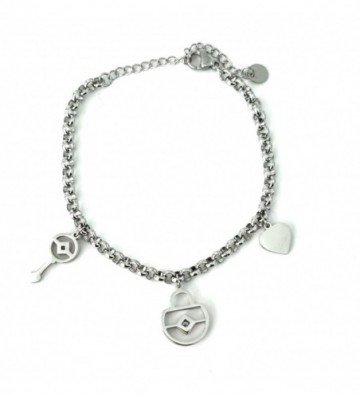 Pulseras brazaletes acero...