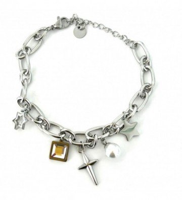 Pulseras brazaletes acero...