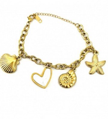 Pulseras brazaletes acero...