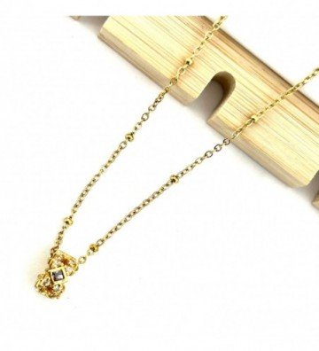 Collares acero dorado...