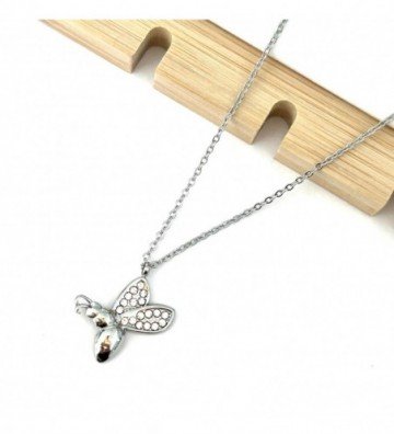 Collares acero plateado...