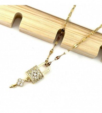Collares acero dorado...