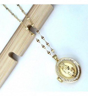 Collares acero dorado...