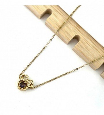 Collares acero dorado...