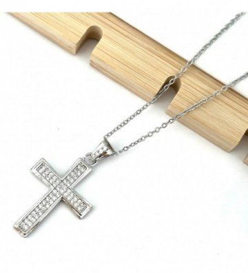 Collares acero plateado...