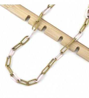 Collares acero dorado...
