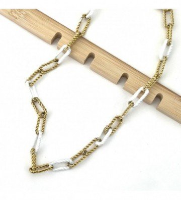 Collares acero dorado...