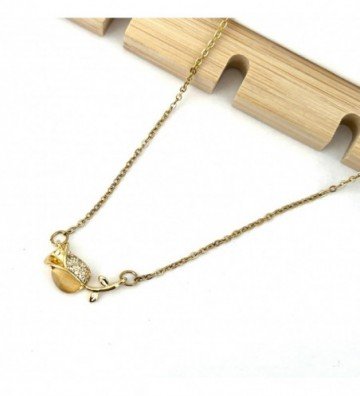 Collares acero dorado...