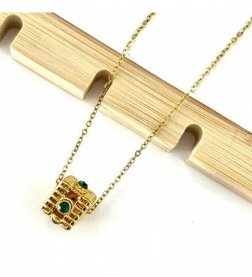 Collares acero dorado...