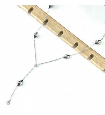 Collares acero plateado...