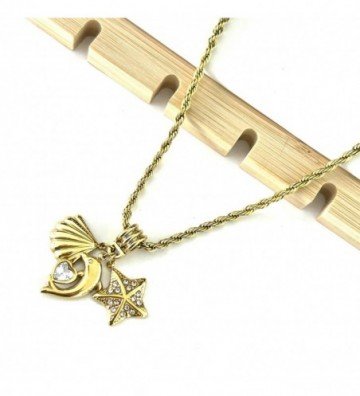 Collares acero dorado...