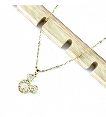 Collares acero dorado...