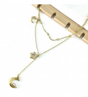 Collares acero dorado...
