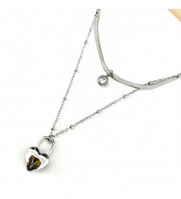 Collares acero plateado...