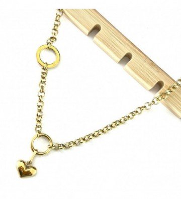 Collares acero dorado...