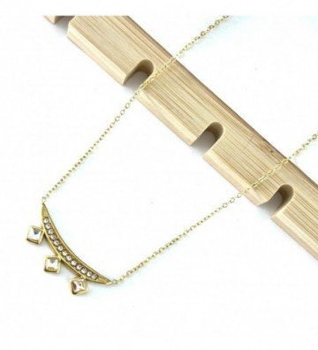 Collares acero dorado...
