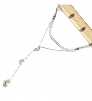 Collares acero plateado...