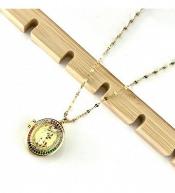 Collares acero dorado...