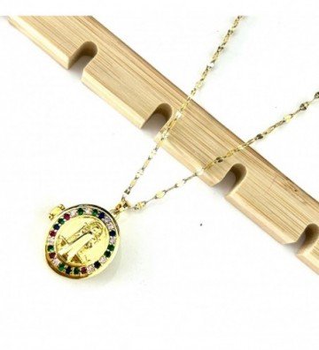 Collares acero dorado...