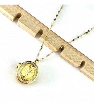 Collares acero dorado...