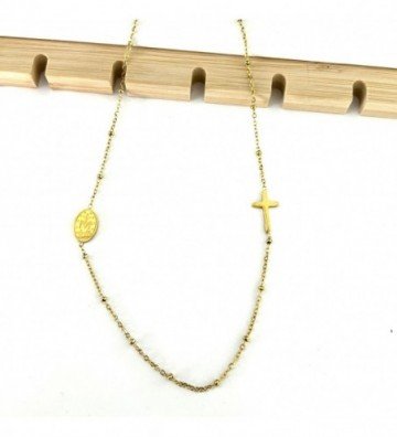 Collares acero dorado...