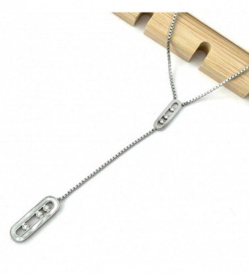 Collares acero plateado...