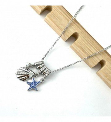 Collares acero plateado...