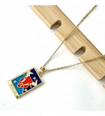 Collares acero dorado...
