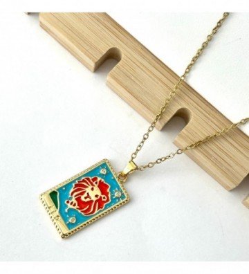 Collares acero dorado...