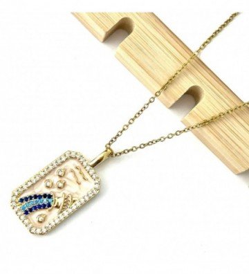 Collares acero dorado...