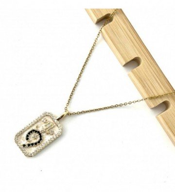 Collares acero dorado...