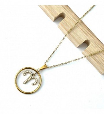 Collares acero dorado...
