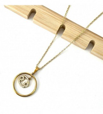 Collares acero dorado...