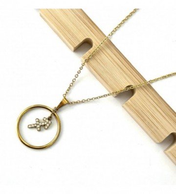 Collares acero dorado...