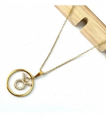 Collares acero dorado...