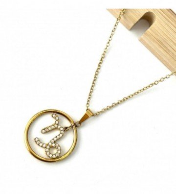 Collares acero dorado...