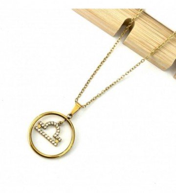 Collares acero dorado...