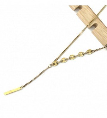 Collares acero dorado...