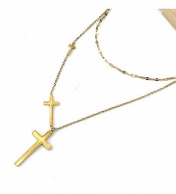 Collares acero dorado...